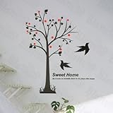 Hemuリビングルームベッドルーム装飾ビニール壁画アートアップリケパンドラツリー大壁デカールステッカーホーム装飾