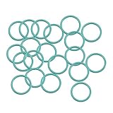 uxcell フッ素ゴムOリング FKMシールガスケット 機械配管用 外径11mm 内径9mm 幅1mm グリーン 20個入り