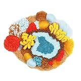 Neueins パンチニードル キット 苔コースター 羊毛フェルトキット 刺繍スターターキット DIY 初心者 蘚苔 かわいい 手芸セット 春/夏/秋/冬