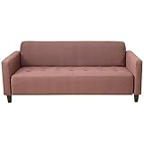 UNE BONNE(ウネボネ) 北欧 モダン 布製 2人掛け リクライニング　ふわふわオシャレ ファブリックソファ FABRIC_D.BROWN