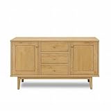 キャビネット 完成品 木製 北欧風 幅120cm ナチュラル