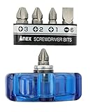 アネックス(ANEX) ミニスタービー差替式ドライバー ワイドハンドル 超短 ビット5本組 12個入 No.62