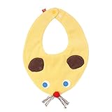 （プチジャム）Petit jam 2種類の動物スタイ:出産祝い/出産準備/よだれかけ/ビブ★ 70-90 イエロー