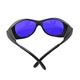 Q-BAIHE 美容レッドイエローレーザー580/590/635/640 nmのためのレーザー保護めがねのために凍結脱毛デバイスのOPT