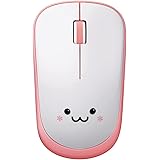 エレコム マウス ワイヤレス (レシーバー付属) Mサイズ 3ボタン IRセンサー 省電力 ピンク M-IR07DRPN