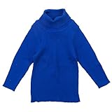 GARACH(ギャラッチ) 綿ワイドテレコハイネック長袖Tシャツ 90cm /ブルー NO.AH-431418