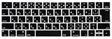 Se7enline 互換品 MacBook Pro 13 15 (2016、2017、2018)キーボードカバー（JIS配列）、MacBook Pro 13.3 15.4 インチ Touch Bar搭載モデル日本語キーボードカバー A1706 A1707 A1989 A1990タイプに適合 シリコン材料で手触りが柔らか (ブラック)