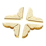 100個入り アルバム ブック コーナープロテクター 金属 ブラケットプロテクター 装飾 ゴールデン C086