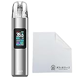 VandyVape BIIO POD KIT バンディーベイプ 電子タバコ vape 本体 ベイプ スターターキット 持ち運び シーシャ 小型 充電式 ニコチン0 [F-7] 【オフィスエッジクリーナークロス付き】(フロストシルバー)