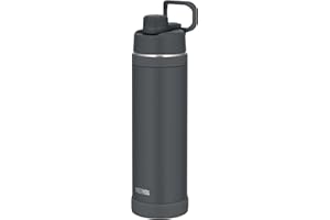 Thermos FJU-1501 MTBK Vacuum Insulated Sports Bottle, 4.9 gal (1.5 L), Matte Black, Portable Loop for Easy Carrying, Direct Drinking, Removable Mouth for Easy Cleaning, Cold Insulation Only
