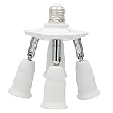 AC100V~265V LED電球　E26/E27口金ソケット　1個　口金変換アダプターE26-E26　分配アダプター　照射角度自由に調整可能　スプリッタ (E26 5分岐ソケット)