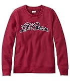 L.L.Bean(エルエルビーン) ウィメンズ エル・エル・ビーン 1912 スウェットシャツ、クルーネック ロゴ 米国フィット・レギュラー Mサイズ Cranberry Heather Script Logo レッド １００００８７００５