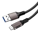 USB Type C ケーブル 0.3m【POTRRCIUSUER】 USB-A to USB-C 10Gbps高速データ転送 ナイロン編み USB3.1 Gen2 ケーブル 60W（3A/20V）急速充電 タイプc 充電ケーブルXperia/Samsung/Asus Zenfone/Arrows/PS5コントローラー タイプc多機種対応