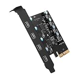 PCIE USB 3.1 カード 4 ポート 3.1 PCI-E 拡張カード タイプ C USB3.1 (4) PCI 用 Express アダプタハブコントローラカード USB Pcie 拡張カード