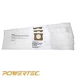 POWERTEC 75023 High Efficiency Filter Bags for Vacmaster VDBP (Pack of 3) [並行輸入品]
