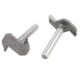 uxcell 横溝　ルータービット スロットアンダーカットルータービット 金属 スロットアンダーカットルータービット2個入り　プラスチックケース2個入り