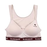 [ルコックスポルティフ] レディース スポーツブラ ハーフトップ ノンワイヤー ブラジャー 下着 M N:ベージュ