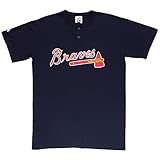 MLB Atlanta Braves 2つボタンユースジャージーシャツ Medium 10/12