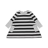 (ハッシュアッシュ) HusHusH 天竺ボーダーワンピース 51259006 11(110cm) ブラック(319)