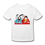 星 ２～６歳子供 男女兼用祭り 人形 面白い 可愛い Tシャツ ホワイト 2 Toddler