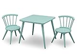 Delta Children Windsor Table & 2 Chair Set, Aqua [並行輸入品]