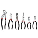 Stalwart 75-HT3005 Utility Plier Set with Storage Pouch, 6 Piece [並行輸入品]