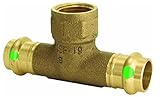 Viega ProPressブロンズTee with P Xメス3 / 4 " x 1 / 2 " Female NPT 2 Pack B017BW3K5G 2
