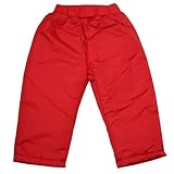 ARMIC 無地 中綿パンツ スノーガード レッド◇80cm