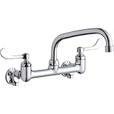 Elkay LK940AT08T4S Wall Mount 8 AT 8 SPT Wrist Bold Handle by Elkay