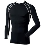 SOWA(ソーワ) 長袖サポートクルーネックシャツ ブラック LLサイズ 50372