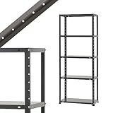 DK-563 幅60×奥行30×高さ150cm 5段 ダークグレー 40㎏/段