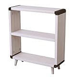 B.Bファニシング オープンシェルフ・ラック ホワイト 幅75×奥行24×高さ84.5cm CUBICシリーズ CBR-75