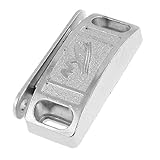 uxcell　磁気キャッチラッチ　長いキャッチ　キャビネットドア用　メタル製　シルバートーン　1セット（1 x 磁気キャッチ、4 xネジ）