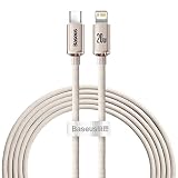 Baseus Apple20W 急速充電データケーブル 1.2m ナイロンケーブル ベージュ Type-C to iP 20W CAJY001304