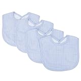 Trend Lab Trend Lab Blue Gingham Seersucker Bib Set, Blue, 4 Count by Trend Lab (English Manual)