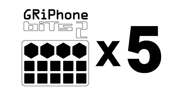 Amazon Co Jp 強力 滑り止め シール あらゆる小物の滑り止め Griphone Bits2 お得な５枚セット 業務用 送料無料 ホーム キッチン