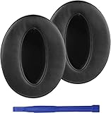 HD4.50BT 交換用イヤーパッド 非常に快適なプロテインレザー、ゼンハイザー HD4.50BT、HD4.50BTNC、HD4.40BT、HD450BT HD430 HD440 HD350BT HD400S HD458BT HD300ヘッドフォン用イヤーパッド(ブラック)