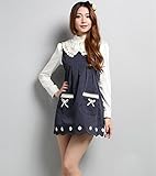 (ヘラサ)Herasa　妊婦服 電磁波防止エプロン 電磁波 防止 シールドワンピース マタニティウェア かわいい (L, 3)