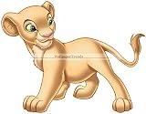 6 " Nala Cub Disney The Lion Kingムービー動物取り外し可能なピールセルフスティック粘着ビニール装飾壁デカールステッカーアート子供ルームホーム装飾ガールズボーイズ子供寝室