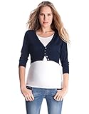 Seraphine セラフィン マタニティトップ Skye クロップドマタニティカーディガン UKサイズ8 ネイビー