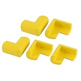 Seliyi コーナークッション　コーナーガード　コーナーパッド　コーナーカバー ケガ防止　保護 クッション テーブル コーナー エッジ ガード プロテクター ストリップ デザイン イエロー 5 個入