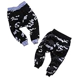 子供服　ベビー　裏起毛迷彩ニットジョガーパンツ 80 グリーン