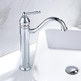 SeagullWaves 洗面用水栓 洗面蛇口 シングル混合水栓 シングルレバー 手洗いボウル用 洗面用 シャワー トイレ水栓 シングル混合水栓 取り付けホースつけない