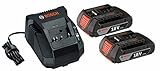 Bosch SKC181-02 18-Volt Lithium-Ion Starter Kit with (2) 2.0 Ah Batteries and Charger [並行輸入品]