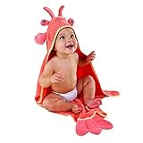 Baby Aspen, Lobster Laughs Lobster Hooded Towel, Red, 0-9 Months by Baby Aspen [並行輸入品]