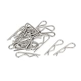 uxcell コッタークリップピン 1.5mm x 30mm ヘアピンシェイプ コッターピン 20個入り