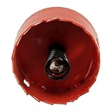 uxcell　ホルソー　レッド　5.8mmシャンク　ねじれビット　ドリル切削加工　木材　鉄　 42mm