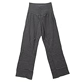 犬印 INUJIRUSHI らくちんパンツ10分丈 ゆったりストレートタイプ(CGY-チャコール、M)