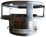 エスコ 97-107mmフラット型ガラリ(風防付/ステンレス製) EA997MD-11