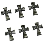 Dovewill 全3サイズ選ぶ　6枚　ブロンズ　クロス　家具ノブ　ドア　引き出し　キャビネット　プル　ハンドル　 - 58 * 43ミリメートル